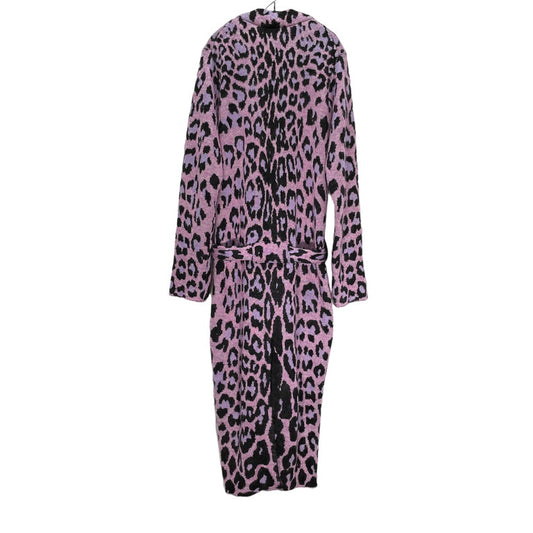 Yohji Yamamoto 13AW Pink Mohair Leopard Knit Gown Size 3