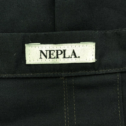 NEPLA 21SS Black Band Collar Long Sleeve Shirt Size 2