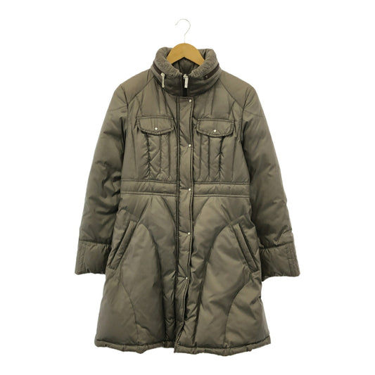 Leilian Long Hooded Down Coat Polyester Nylon Size 9