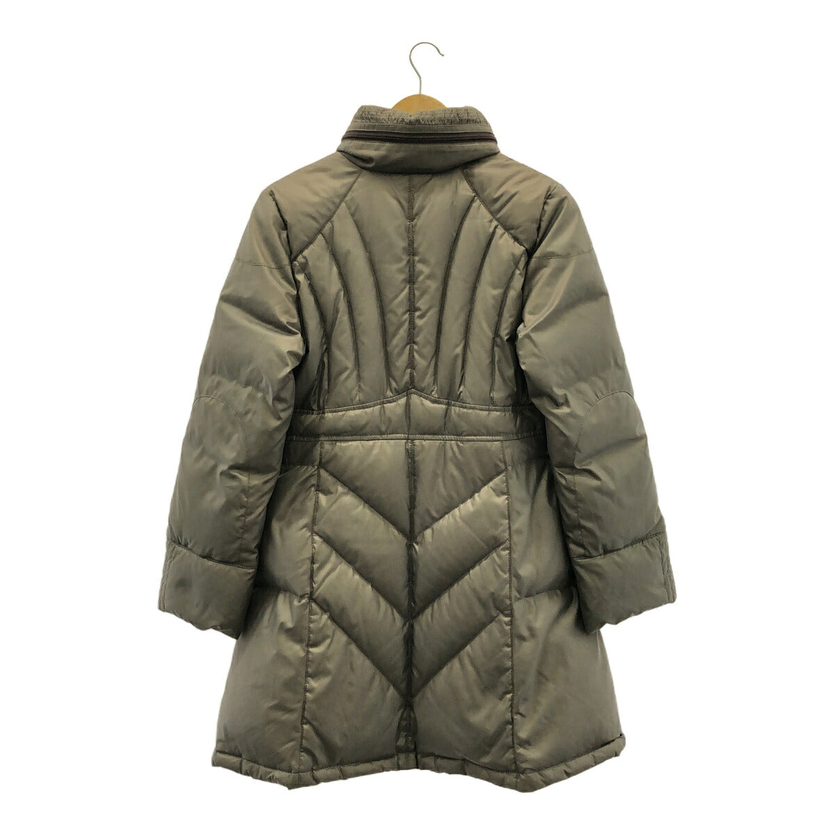 Leilian Long Hooded Down Coat Polyester Nylon Size 9