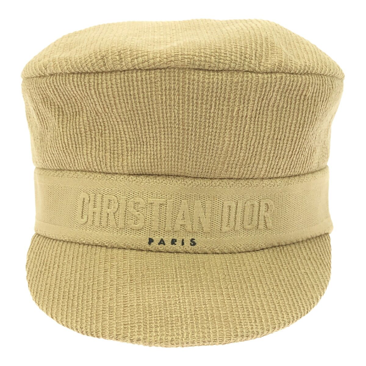 Christian Dior Logo Cotton Casquette Beige Hat Size 58