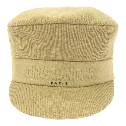 Christian Dior Logo Cotton Casquette Beige Hat Size 58