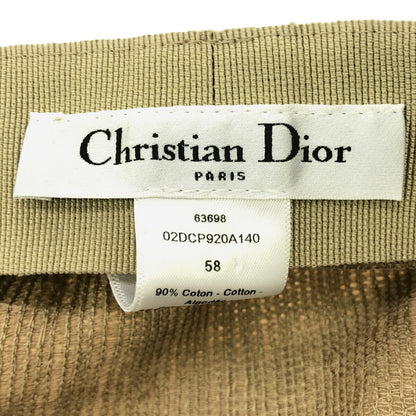 Christian Dior Logo Cotton Casquette Beige Hat Size 58