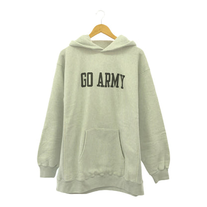 BUZZ RICKSON'S BEAMS GO ARMY Print Heather Grey Hoodie Size L