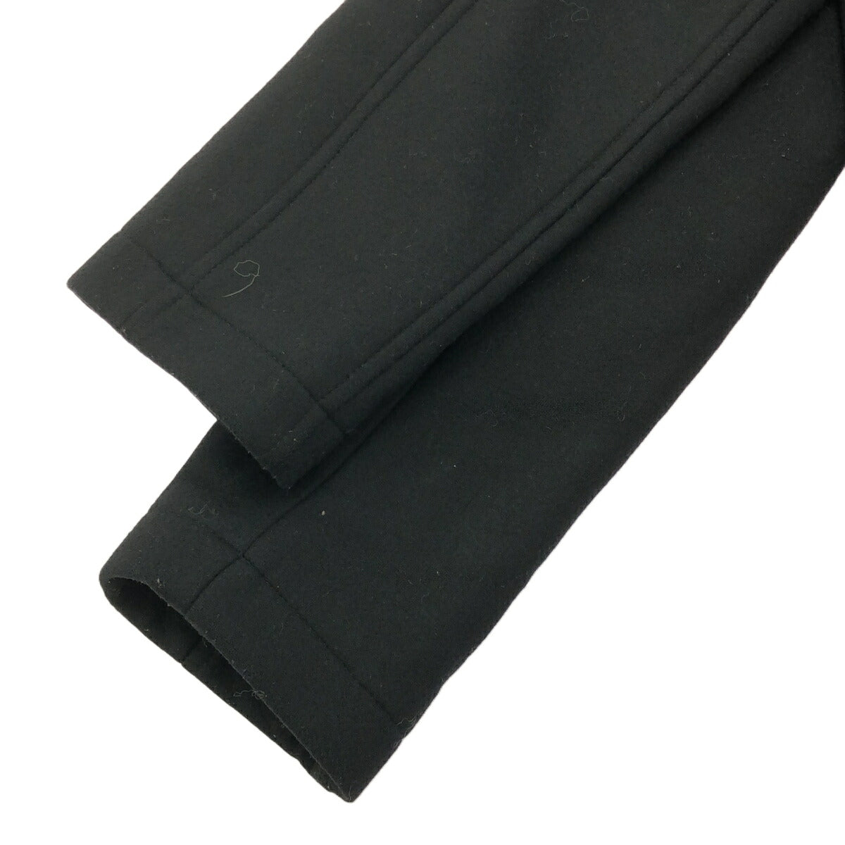 A.P.C. Black Cashmere Blend Wool Long Coat Size S