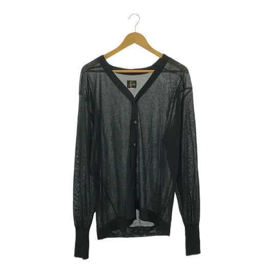 Needles Spring/Summer Poly Mesh Cardigan Black Size XL
