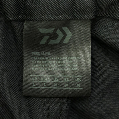 DAIWA PIER39 Black Tech 8-Pocket Twill Drawcord Pants Size L