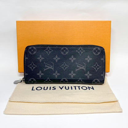 LOUIS VUITTON Monogram Eclipse Zippy Wallet Size ONE SIZE