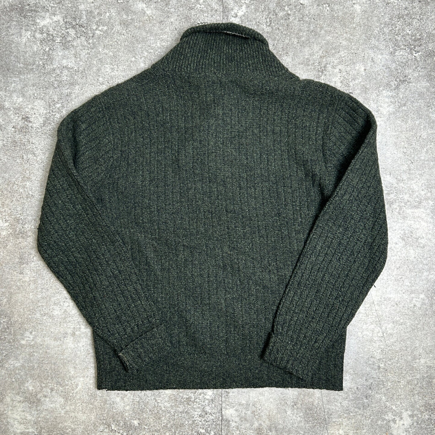 Bulky Knit by Campus 60s Vintage Shawl Wool Sweater Size XL