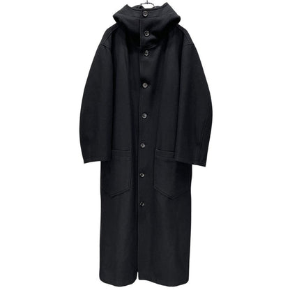 Yohji Yamamoto 97AW Wool Melton Hooded Coat Size M