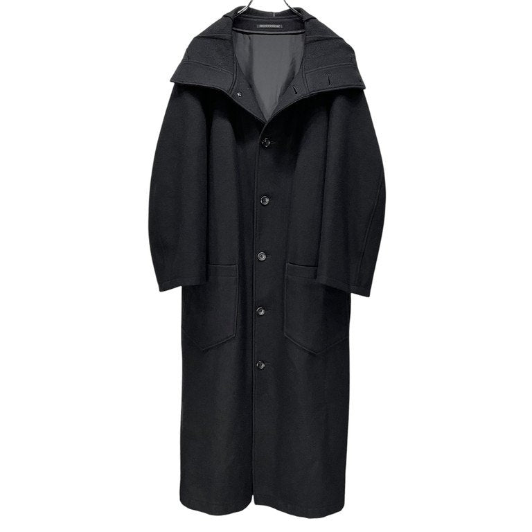 Yohji Yamamoto 97AW Wool Melton Hooded Coat Size M