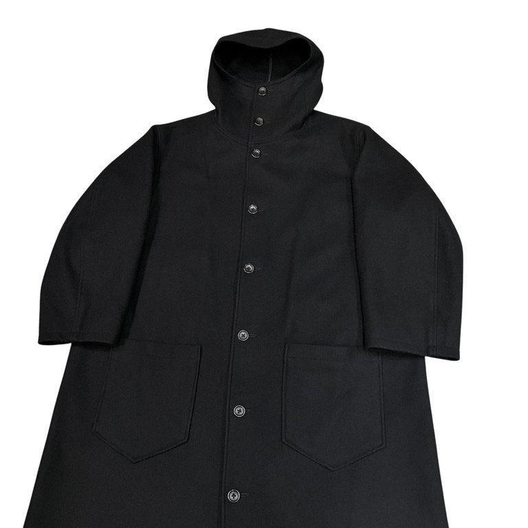 Yohji Yamamoto 97AW Wool Melton Hooded Coat Size M