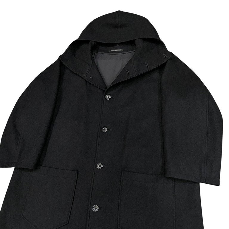 Yohji Yamamoto 97AW Wool Melton Hooded Coat Size M