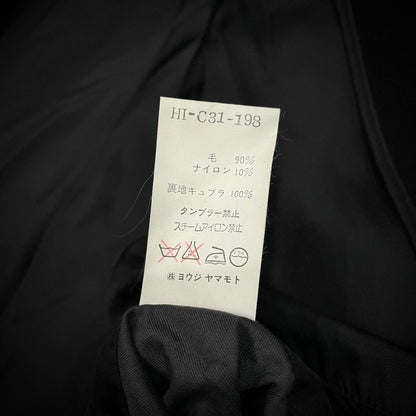 Yohji Yamamoto 97AW Wool Melton Hooded Coat Size M