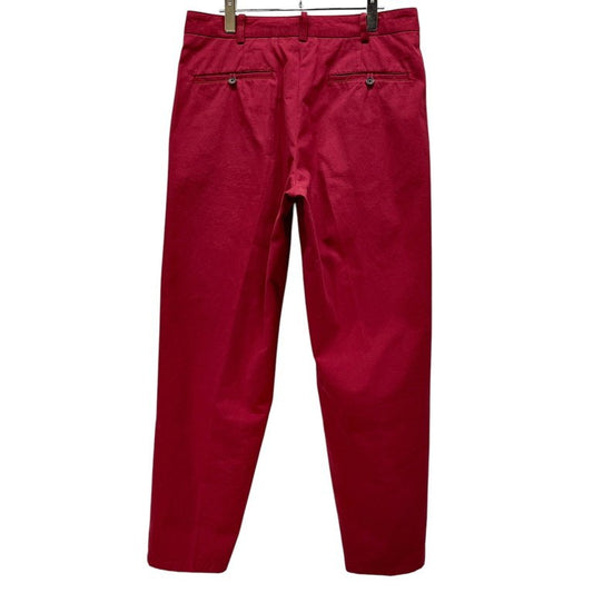 Y's for men 90s Cotton 1-Tuck Tapered Pants Red Size M