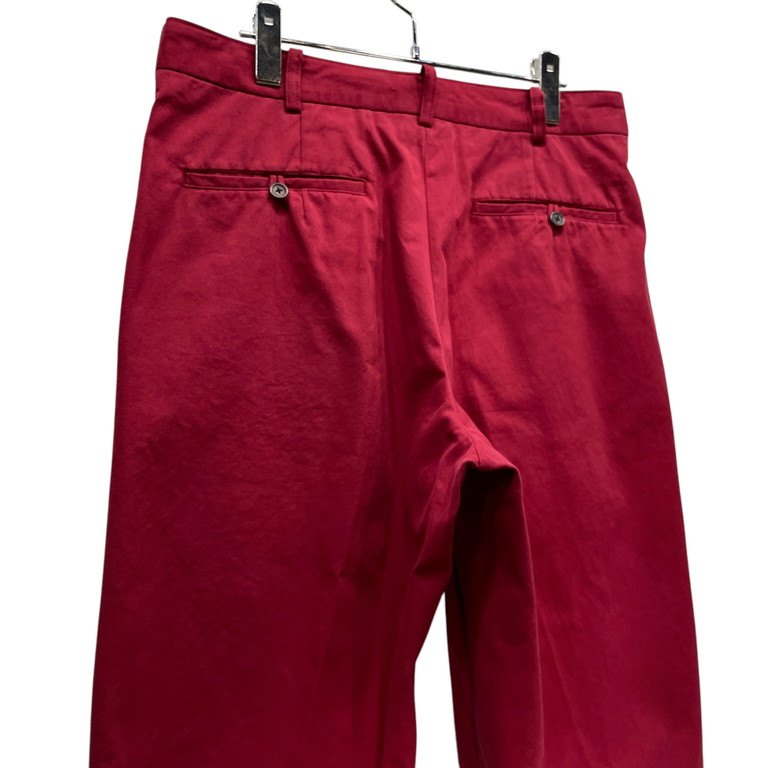 Y's for men 90s Cotton 1-Tuck Tapered Pants Red Size M