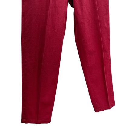 Y's for men 90s Cotton 1-Tuck Tapered Pants Red Size M