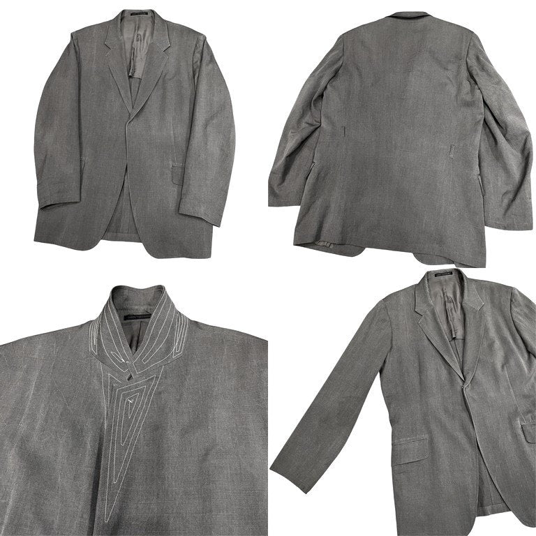 Yohji Yamamoto 95SS Zoot Suit Sashiko Gabardine Size M