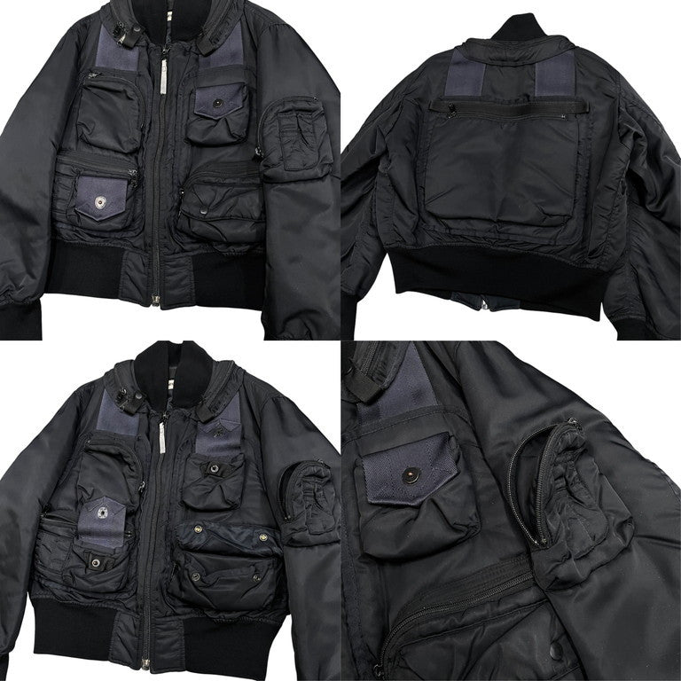 Issey Miyake 96AW Parachute Cargo Bomber Jacket Size M