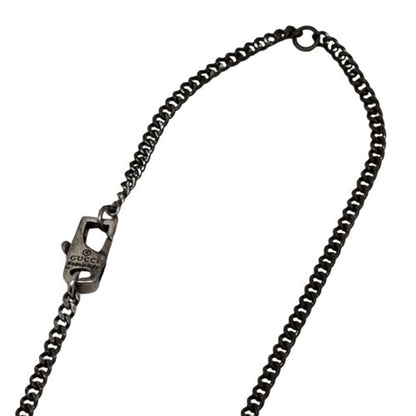 Gucci Cutout G Logo Sterling Silver Necklace