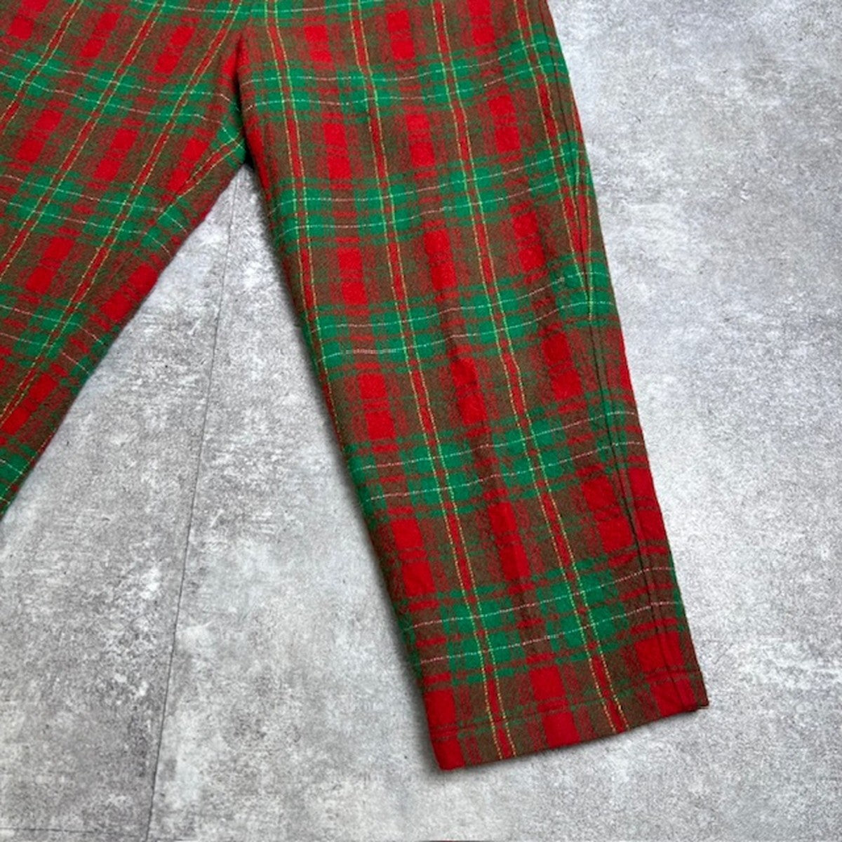 SCYE BASICS Wool Serge Check Easy Pants in Japan Size 38