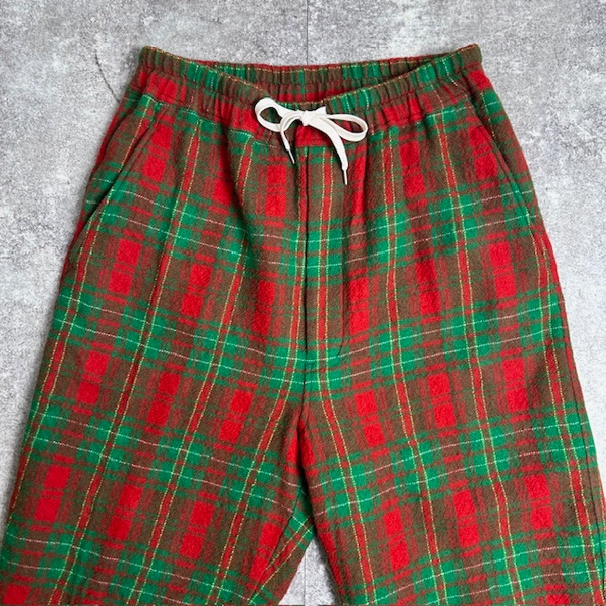 SCYE BASICS Wool Serge Check Easy Pants in Japan Size 38