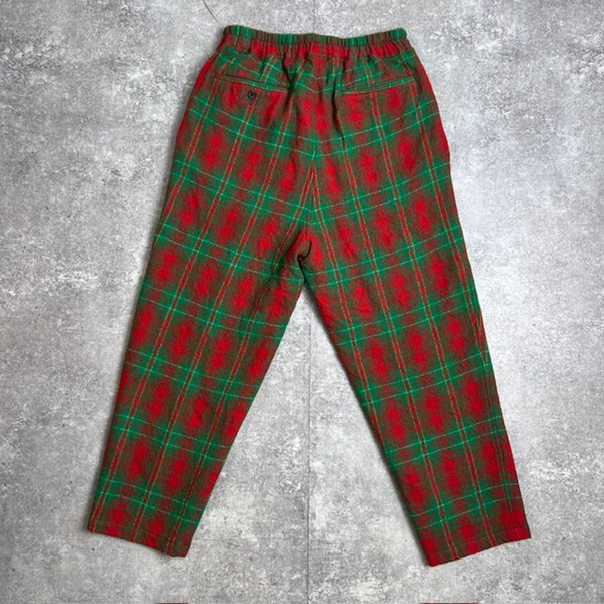 SCYE BASICS Wool Serge Check Easy Pants in Japan Size 38