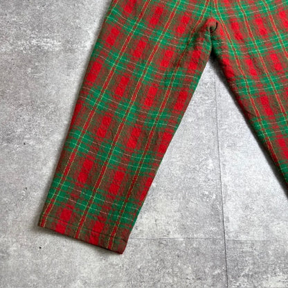SCYE BASICS Wool Serge Check Easy Pants in Japan Size 38