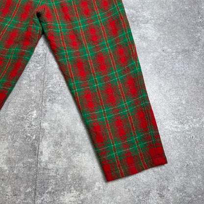 SCYE BASICS Wool Serge Check Easy Pants in Japan Size 38