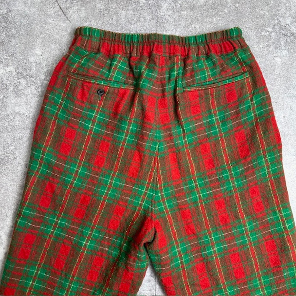 SCYE BASICS Wool Serge Check Easy Pants in Japan Size 38