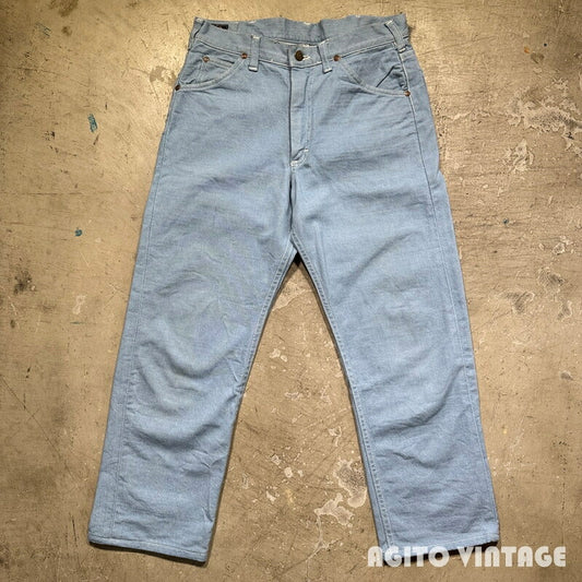 Lee 70s 108Z Light Blue Black Tag USA Made Jeans Size W31