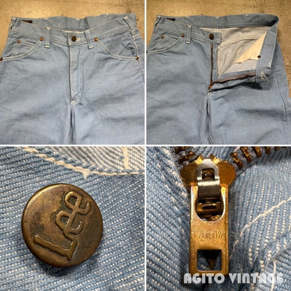 Lee 70s 108Z Light Blue Black Tag USA Made Jeans Size W31