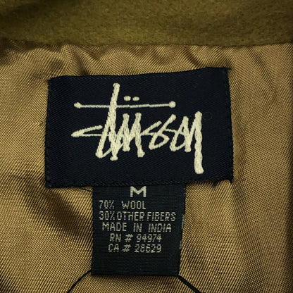 STUSSY 90s Old P-Coat Jacket Green Size M