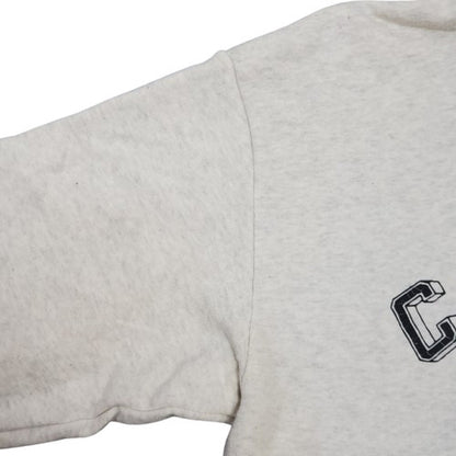 Celine 6 Loose Logo Print Hoodie Gray Size M