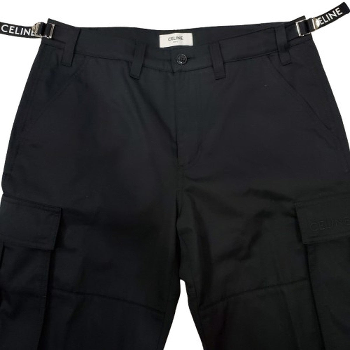 Celine 24AW Black Technical Cargo Pants Size 50