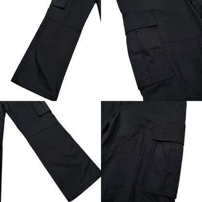 Celine 24AW Black Technical Cargo Pants Size 50