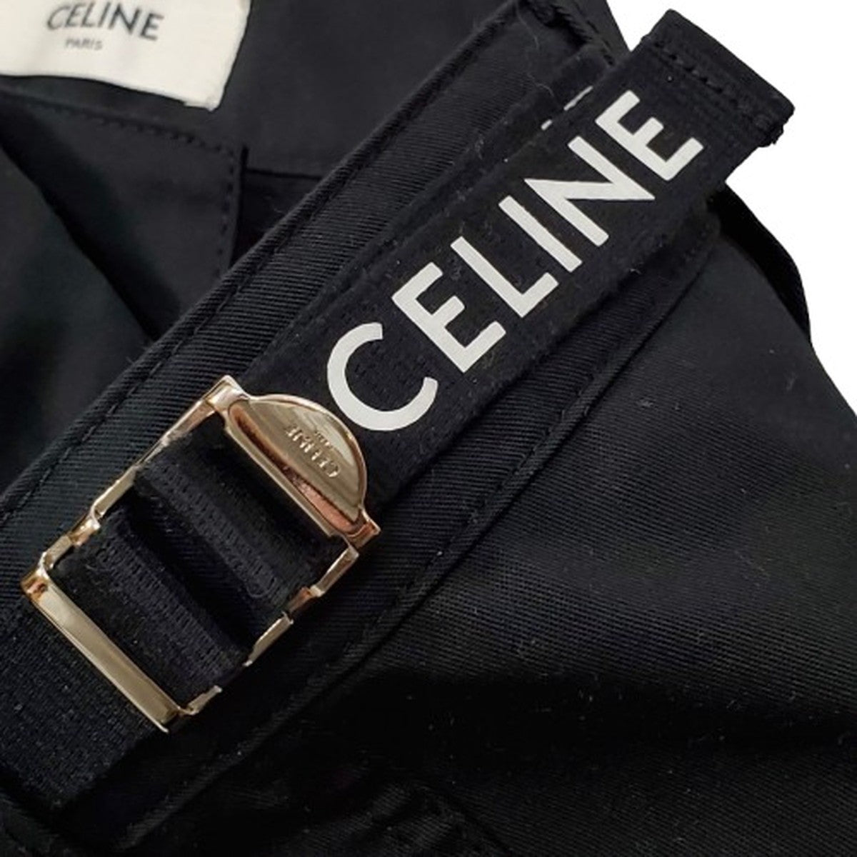 Celine 24AW Black Technical Cargo Pants Size 50