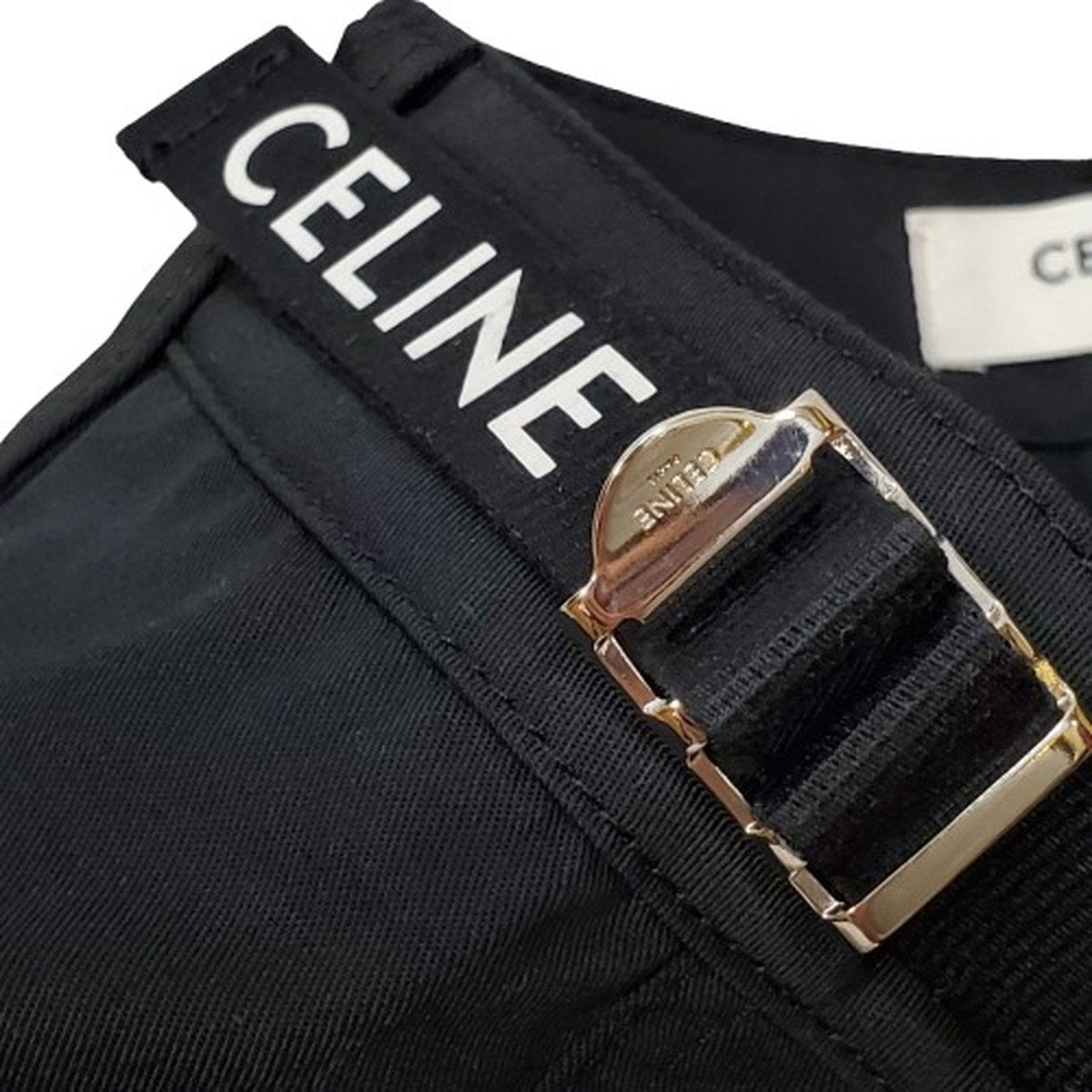 Celine 24AW Black Technical Cargo Pants Size 50