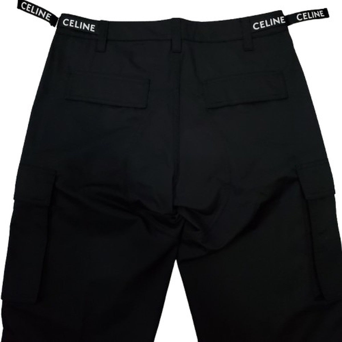 Celine 24AW Black Technical Cargo Pants Size 50