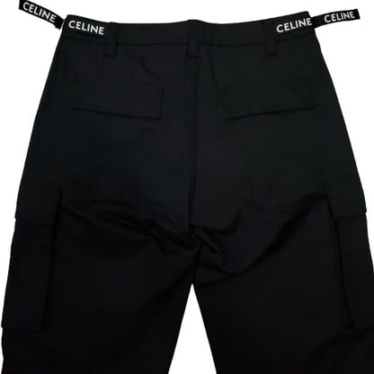 Celine 24AW Black Technical Cargo Pants Size 50