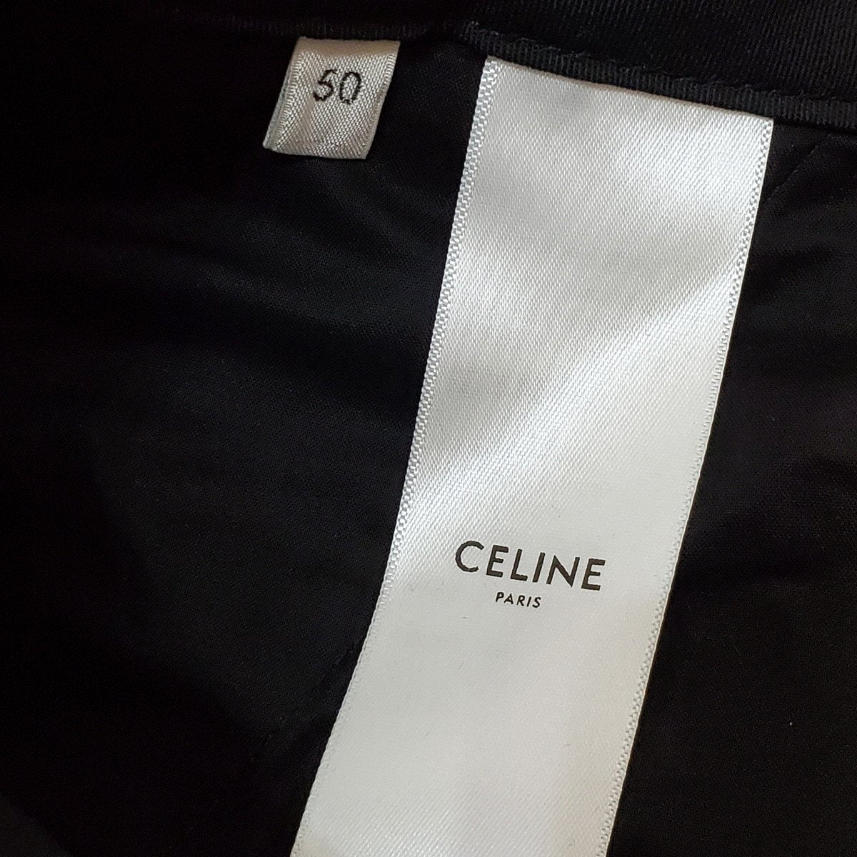 Celine 24AW Black Technical Cargo Pants Size 50