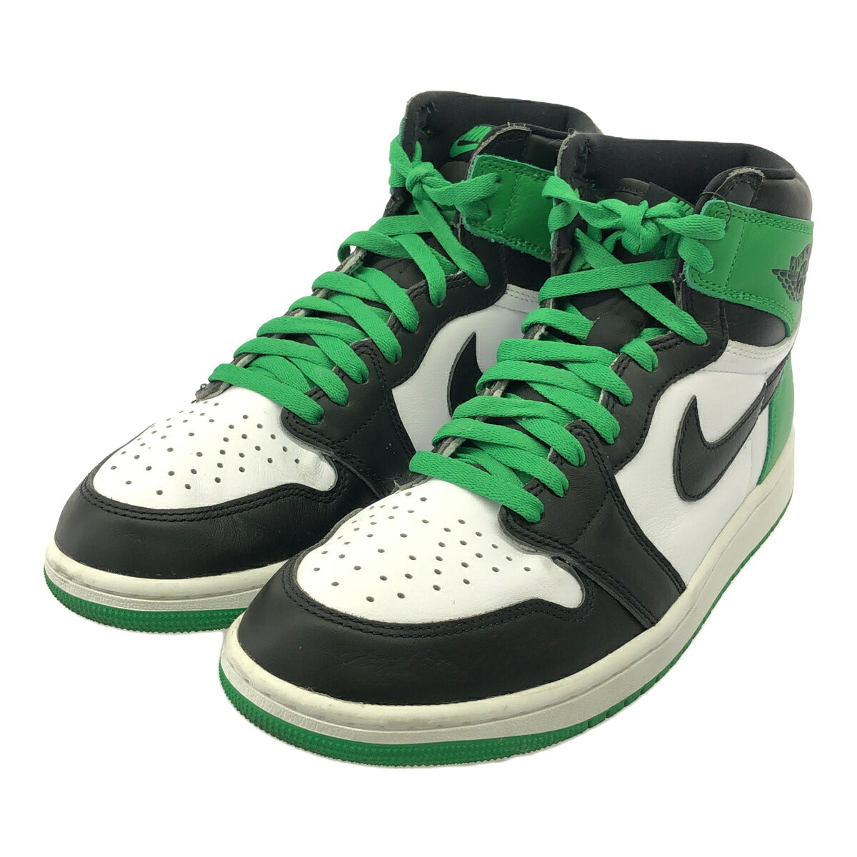 NIKE Air Jordan 1 Retro High OG Lucky Green Sneakers Size 27.5