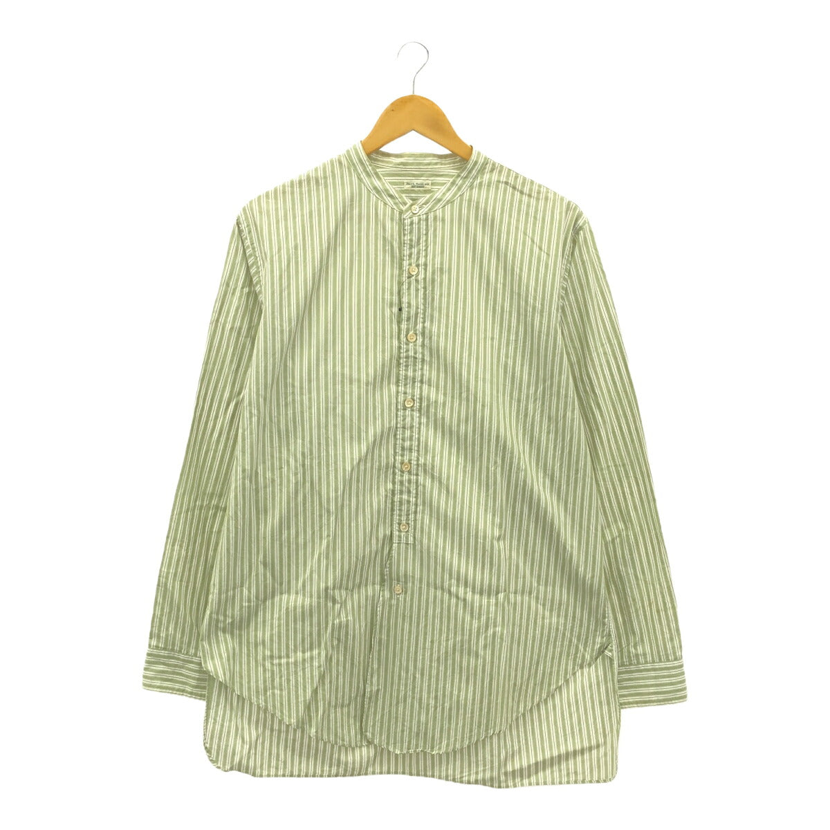 PHIGVEL MAKERS Made in Japan Stripe Band Collar Shirt Size 3