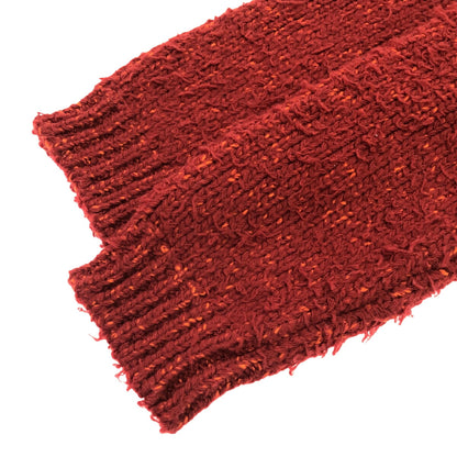 Vintage FRENCH MERINO ROOP SHAGGY CARDIGAN Red 23AW Size L