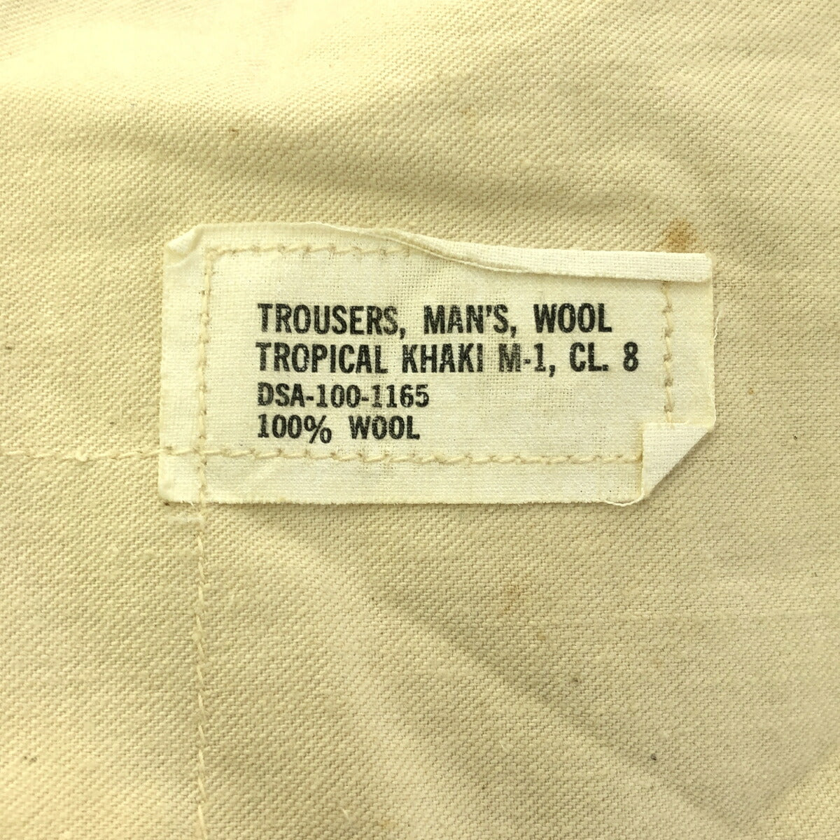 U.S.AIR FORCE 60s Summer Wool Tropical Trousers Beige