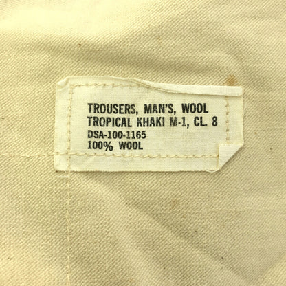 U.S.AIR FORCE 60s Summer Wool Tropical Trousers Beige