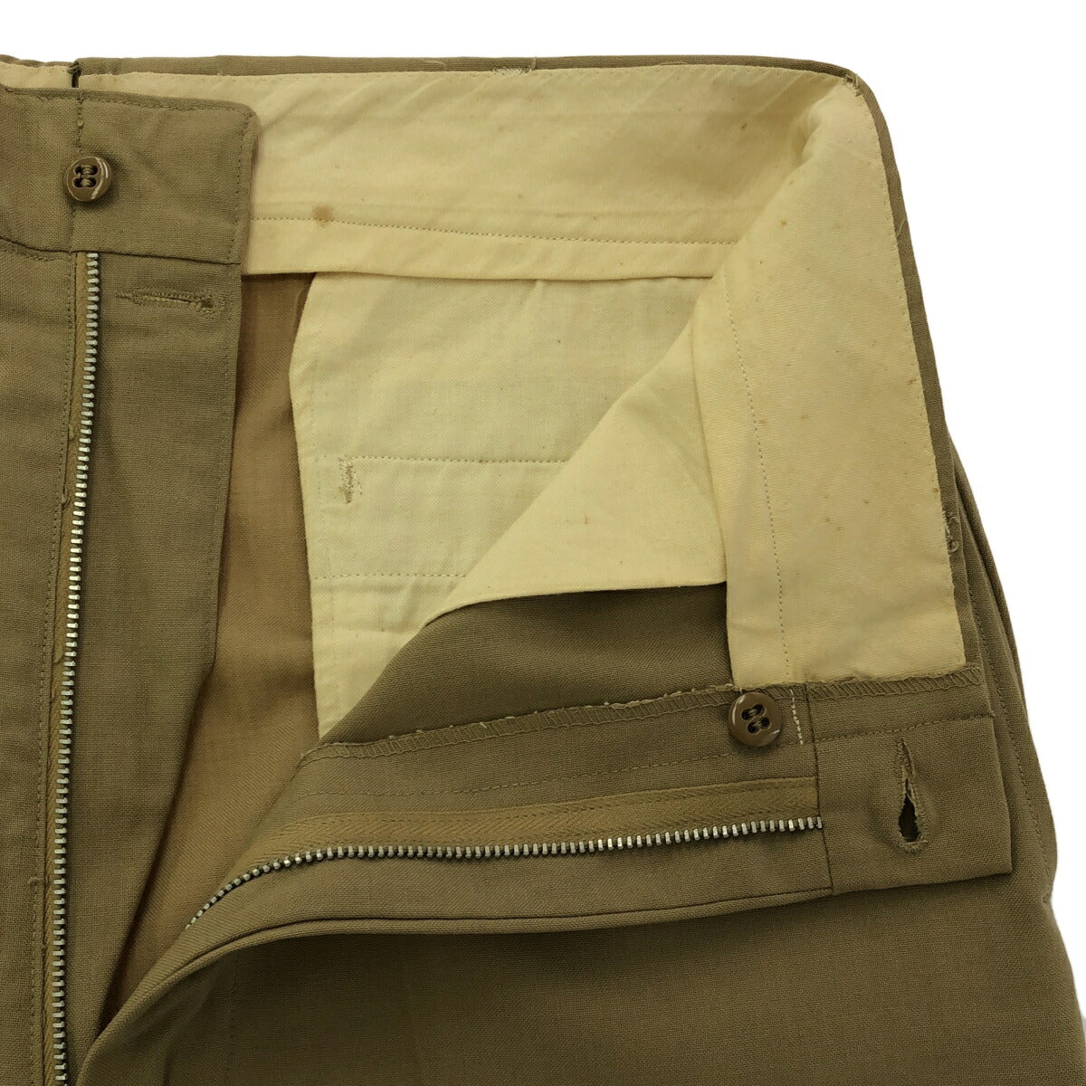 U.S.AIR FORCE 60s Summer Wool Tropical Trousers Beige