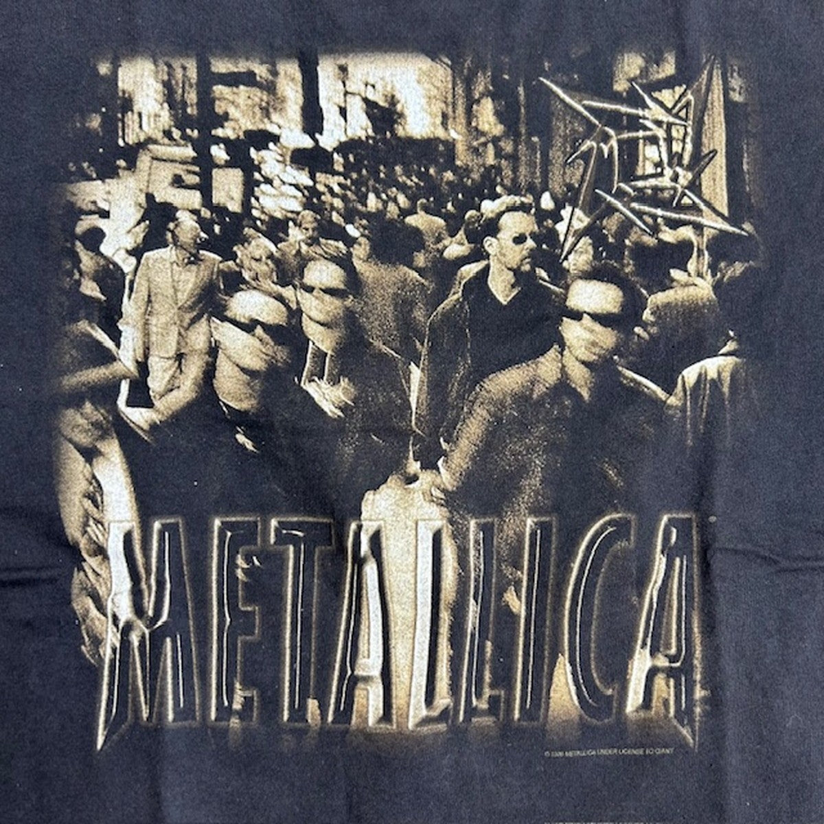 METALLICA 90s 1996 Photo Print Band T-Shirt Size L