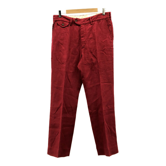 Engineered Garments Red Linen TALON ZIP Pants Made Size 32