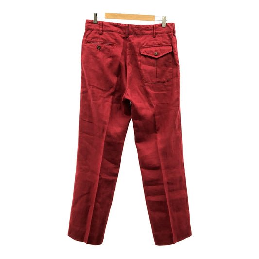Engineered Garments Red Linen TALON ZIP Pants Made Size 32